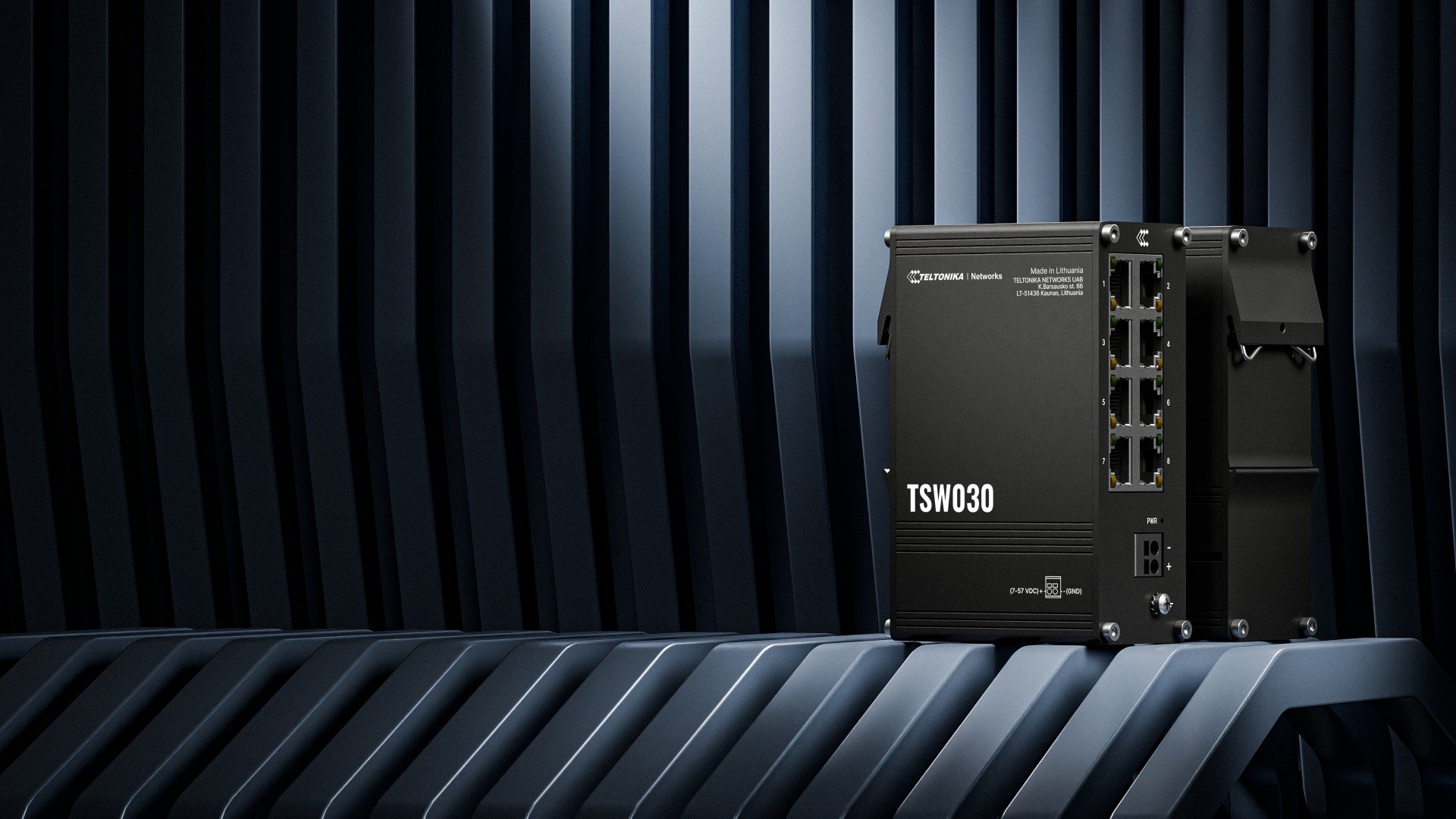 TSW030000000 | Teltonika | Teltonika NETWORKS TSW030 8-Port Ethernet Switch Fara management Fast Ethernet (10/100) Negru Teltonika NETWORKS TSW030 8-Port Ethernet Switch Fara management Fast Ethernet (10/100) Negru