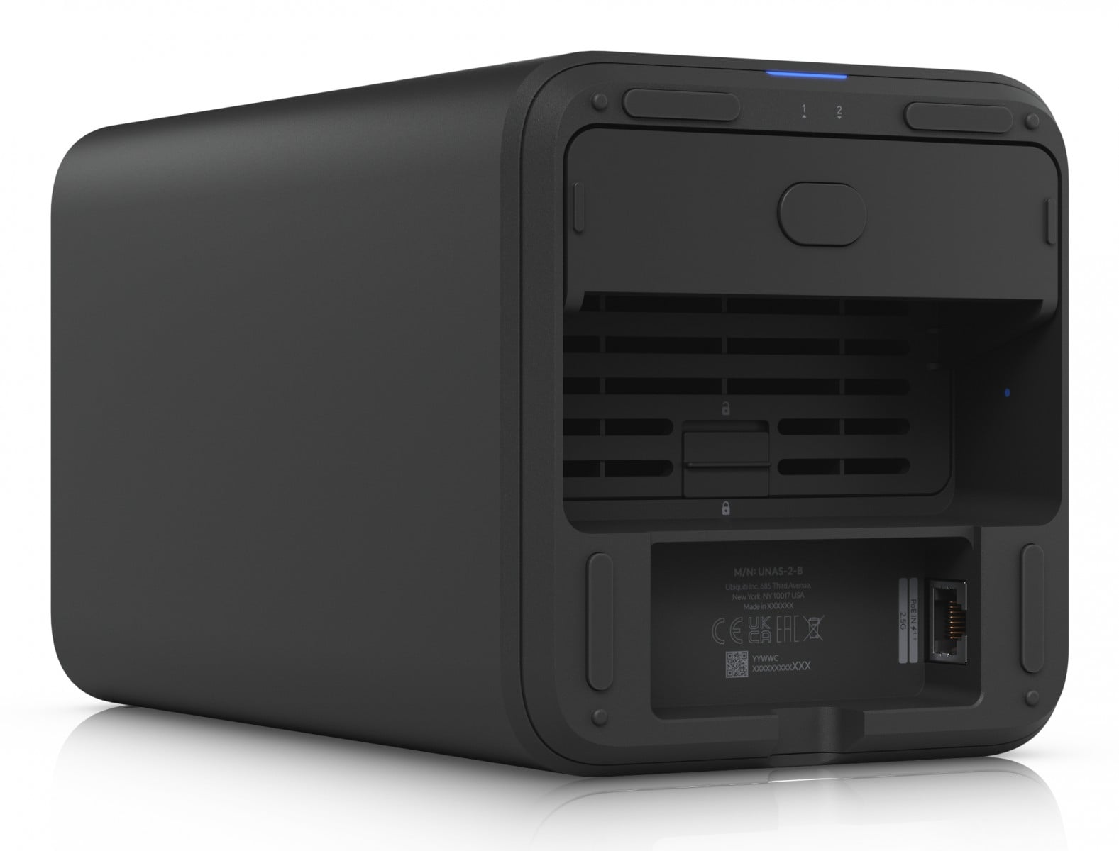 Ubiquiti Network Attached Storage UniFi Desktop 2.5 GbE PoE++, UNAS-2-B – Ubiquiti UNAS-2-B
