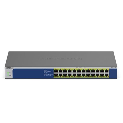 NETGEAR GS524PP 24-Port Gigabit Ethernet PoE+ Switch – Netgear GS524PP-100EUS