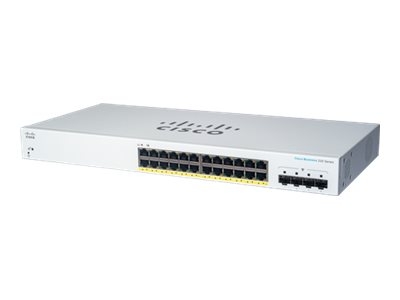 Cisco CBS220-24FP-4G-EU Smart 24-port GE, Full PoE+ 382W, 4x1G SFP