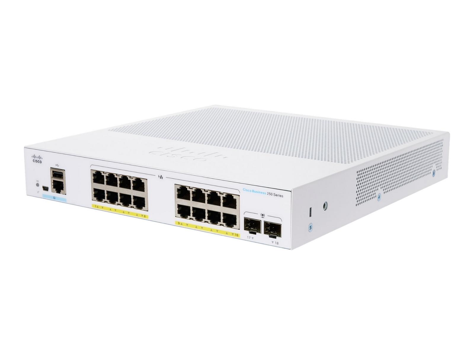 Cisco CBS250-16P-2G-EU Smart 16-port GE, PoE+ 120W, 2x1G SFP