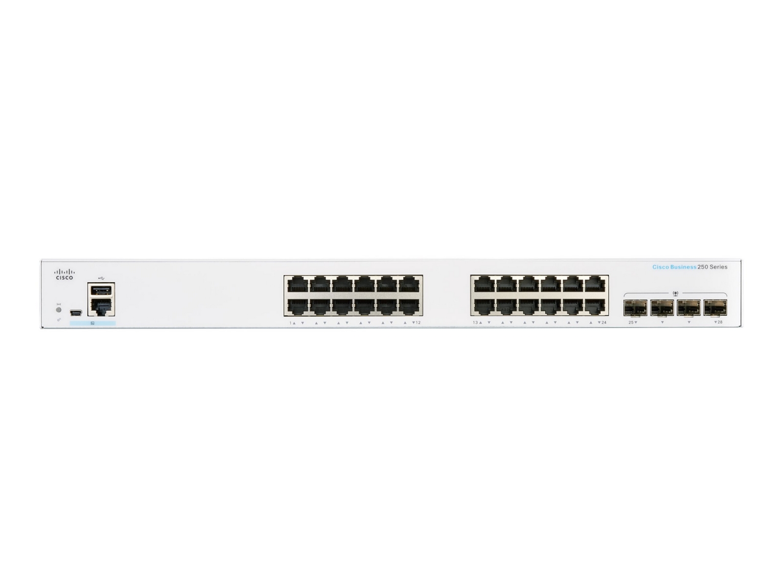 Cisco CBS250-24PP-4G-EU Smart 24-port GE, Partial PoE+ 100W, 4x1G SFP