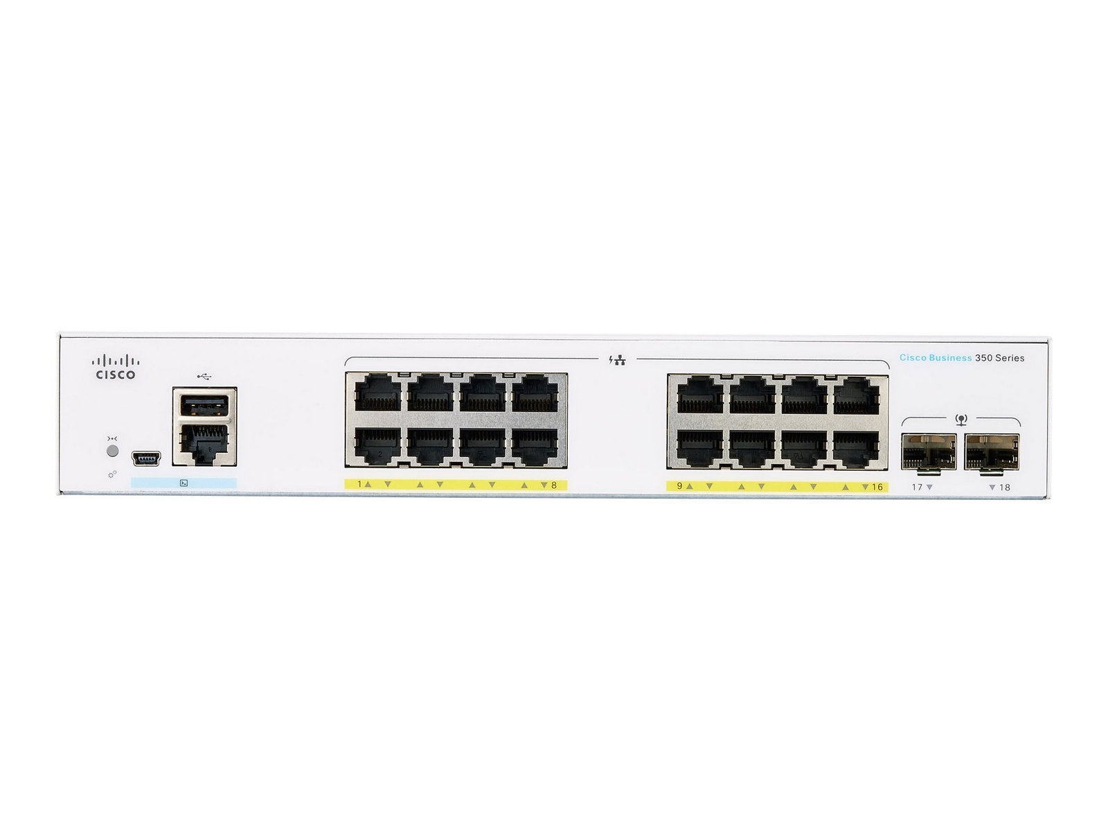 Cisco CBS350-16P-2G-EU Managed 16-port GE, PoE+ 120W, 2x1G SFP