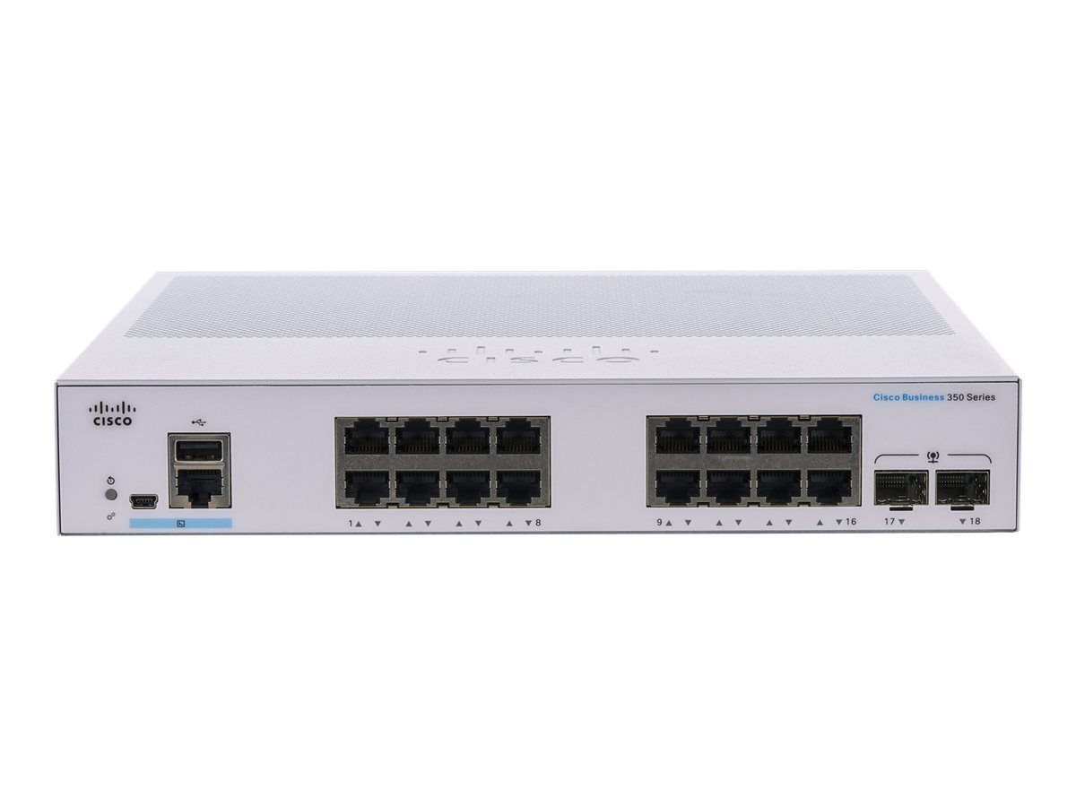 Cisco CBS350-16T-2G-EU Managed 16-port GE, 2x1G SFP