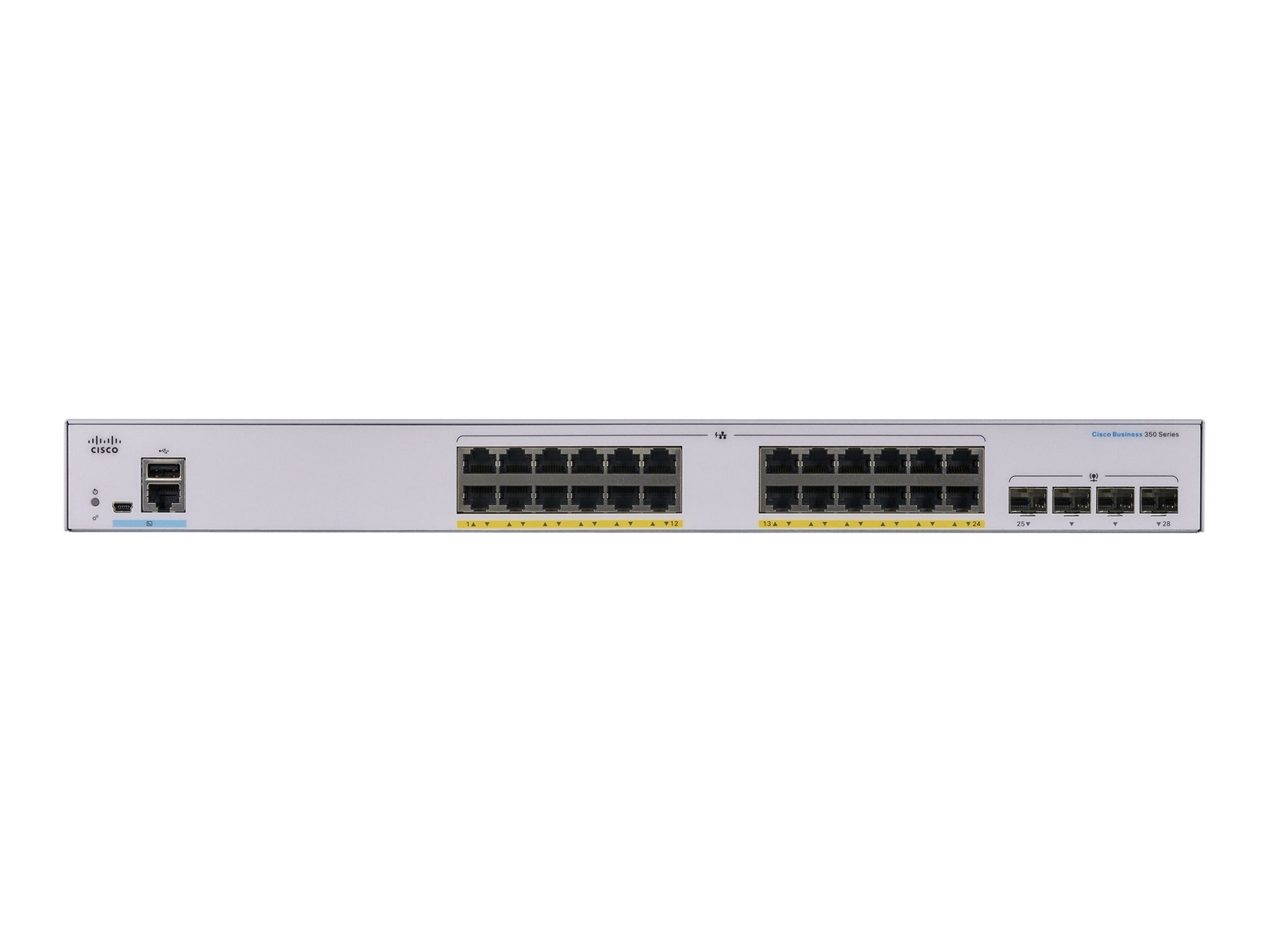 Cisco CBS350-24P-4G-EU Managed 24-port GE, PoE+ 195W, 4x1G SFP