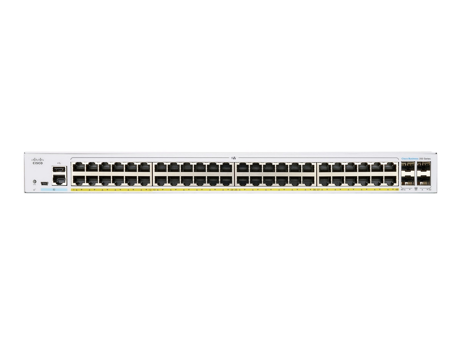 Cisco CBS350-48P-4G-EU Managed 48-port GE, PoE+ 370W, 4x1G SFP