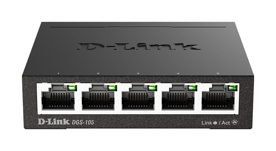 D-Link DGS-105 Fara management L2 Gigabit Ethernet (10/100/1000) Negru