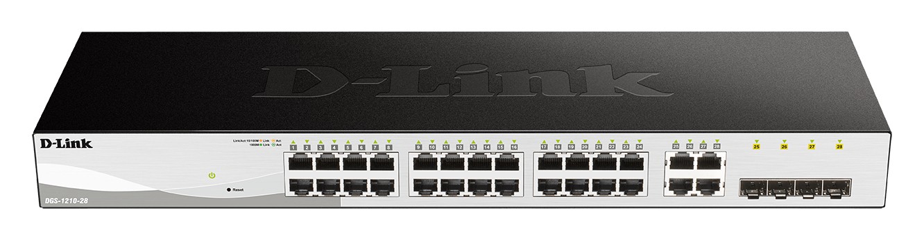 D-Link DGS-1210-28/E 28-PORT LAYER2 SMART MANAGED GIGABIT SWITCH