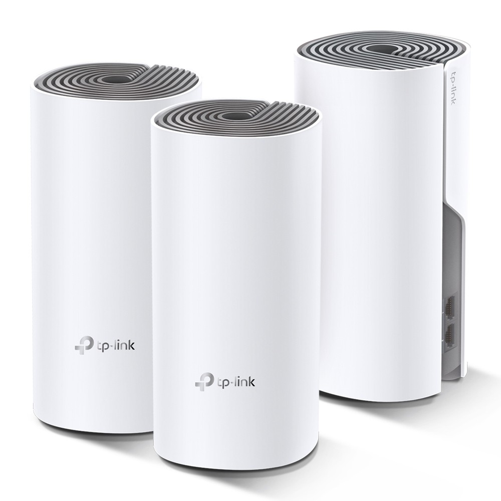 TP-Link Deco E4 (3-pack) Bandă dublă (2.4 GHz/ 5 GHz) Wi-Fi 5 (802.11ac) Alb, Gri 2 Intern