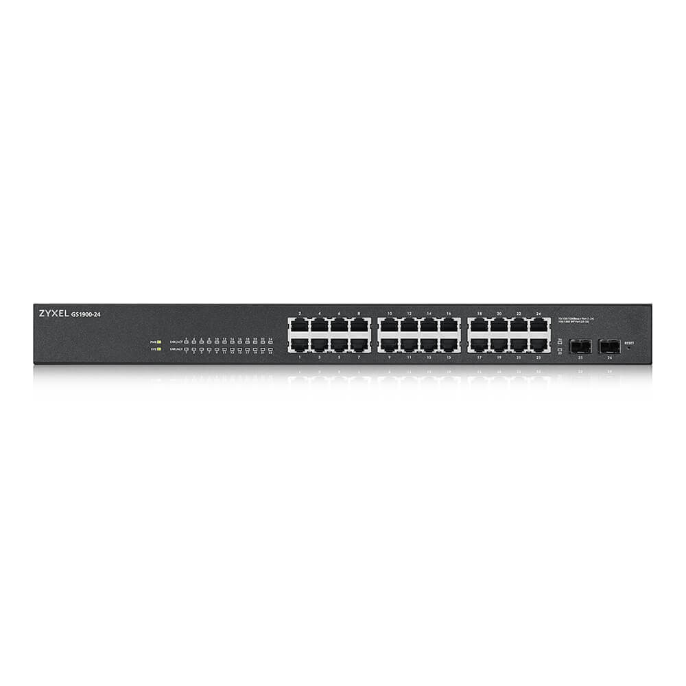 Zyxel GS-1900-24 v2 Gestionate L2 Gigabit Ethernet (10/100/1000) 1U Negru