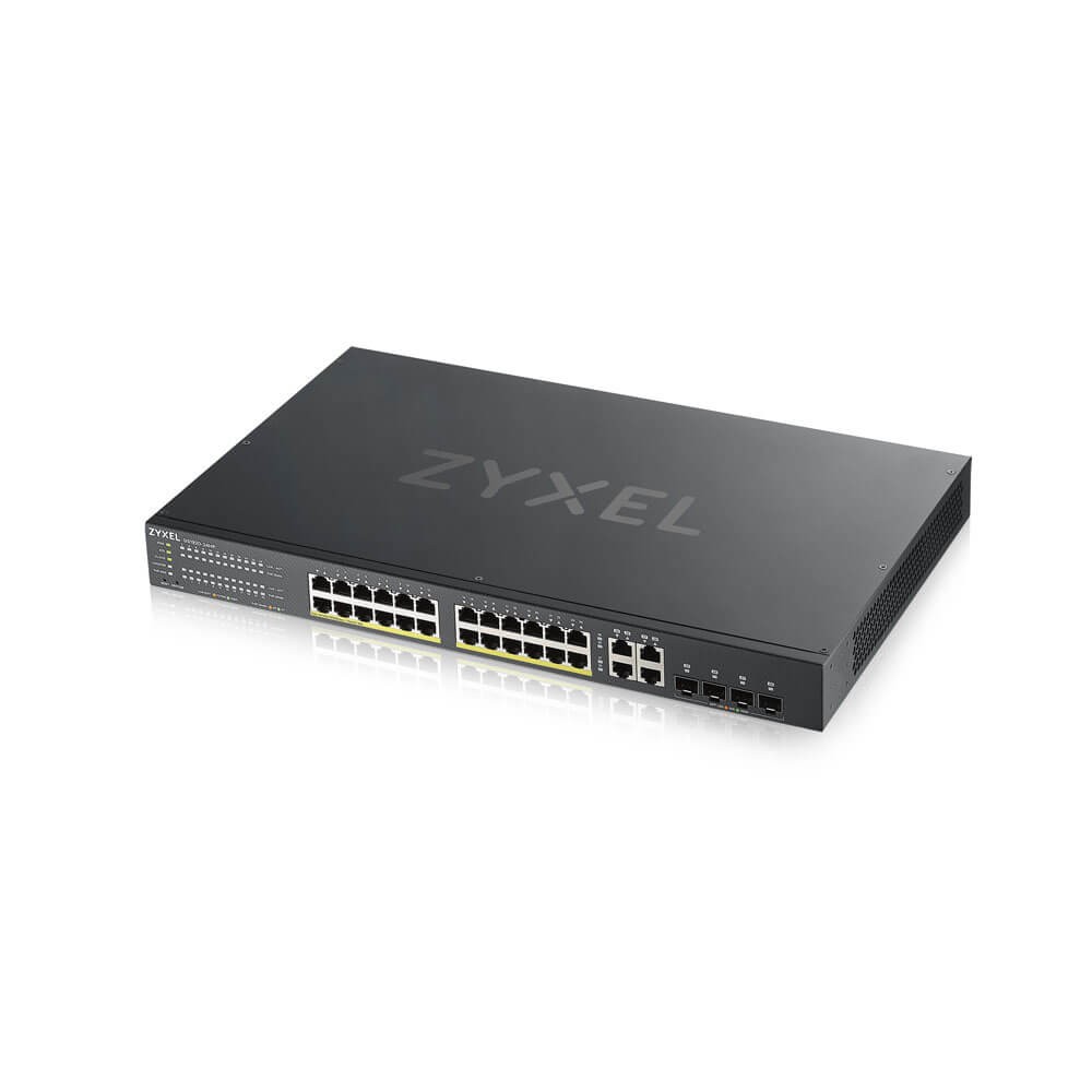 Zyxel GS1920-24HPV2 Gestionate Gigabit Ethernet (10/100/1000) Power over Ethernet (PoE) Suport Negru