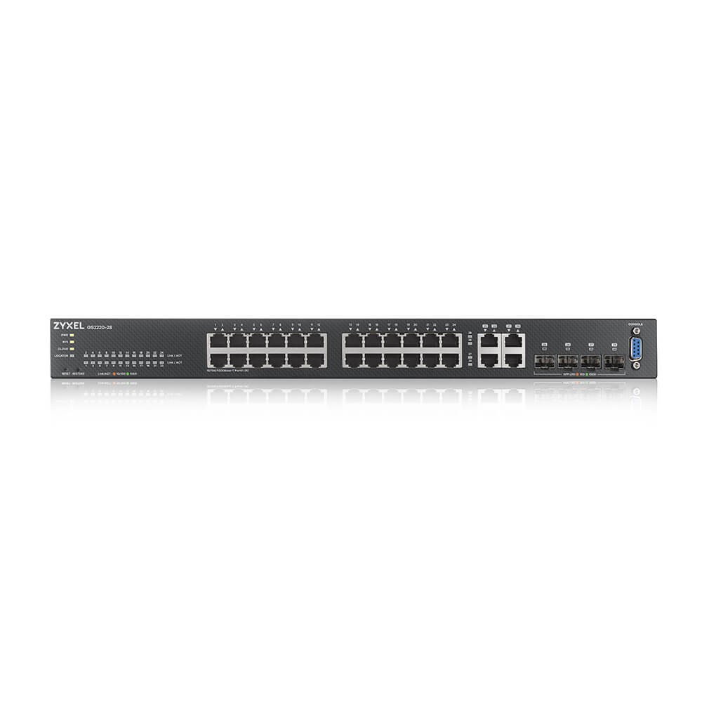 Zyxel GS2220-28-EU0101F switch-uri Gestionate L2 Gigabit Ethernet (10/100/1000) Negru