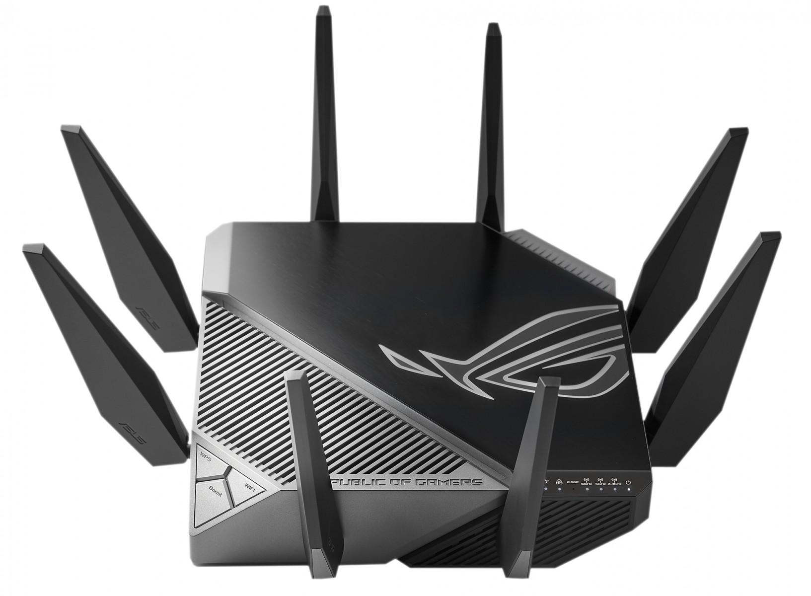 ASUS GT-AXE11000 router wireless Gigabit Ethernet Tri-band (2.4 GHz / 5 GHz / 6 GHz) Negru