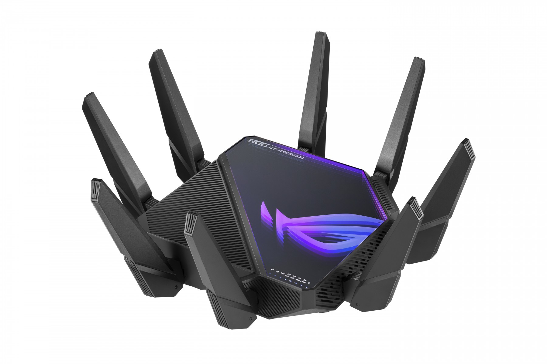 ASUS ROG Rapture GT-AXE16000 router wireless 10 Gigabit Ethernet Tri-band (2.4 GHz / 5 GHz / 6 GHz) Negru