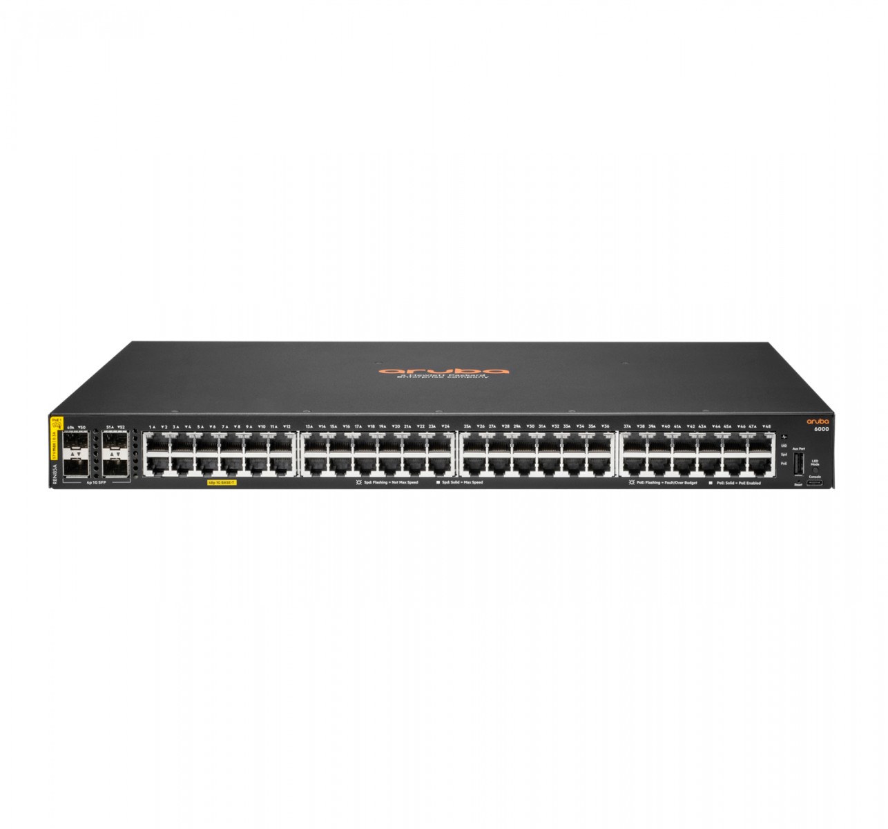 HPE Aruba 6000 Managed 48G 4SFP PoE+ 370W Switch