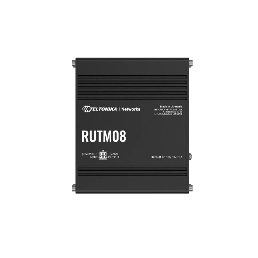 Teltonika RUTM08 router cu fir Gigabit Ethernet Negru