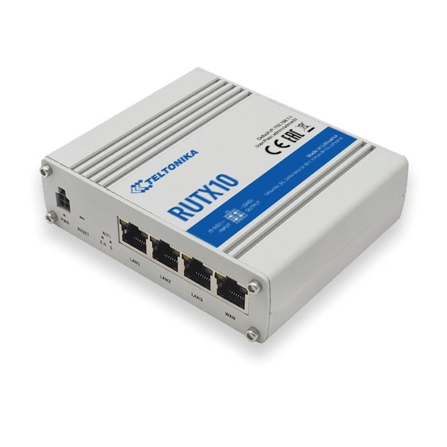 Teltonika RUTX10 router wireless Gigabit Ethernet Bandă dublă (2.4 GHz/ 5 GHz) Gri