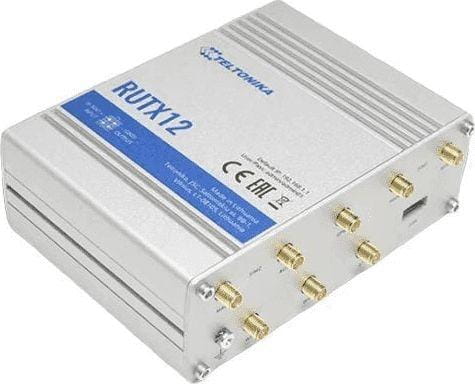 Teltonika RUTX12 router wireless Gigabit Ethernet Bandă dublă (2.4 GHz/ 5 GHz) 4G Argint