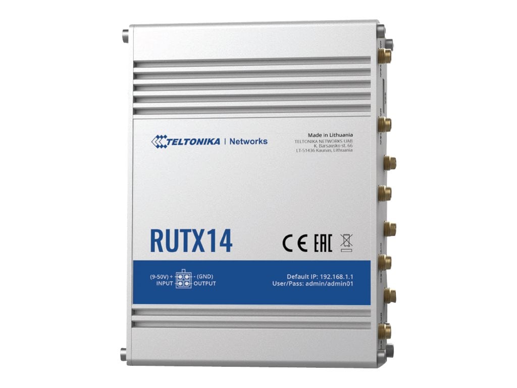 Teltonika RUTX14 LTE CAT12 Industrial Cellular Router