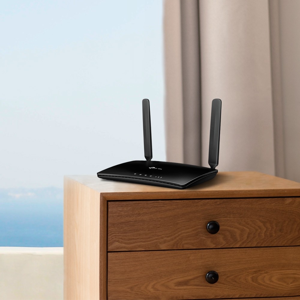 TP-Link TL-MR6400 router wireless Fast Ethernet Bandă unică (2.4 GHz) 4G Negru