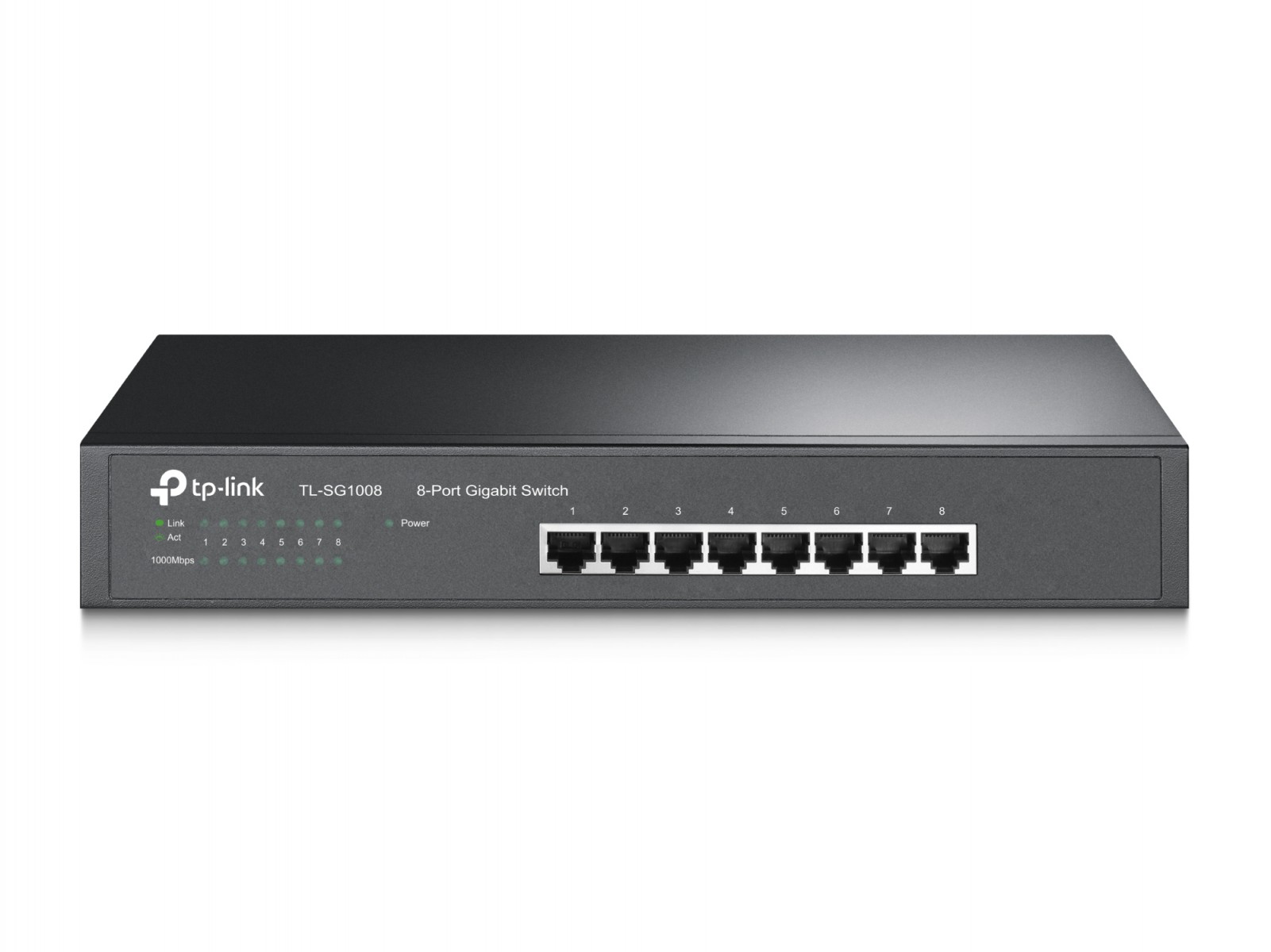 TP-Link TL-SG1008 switch-uri Fara management Gigabit Ethernet (10/100/1000) Negru