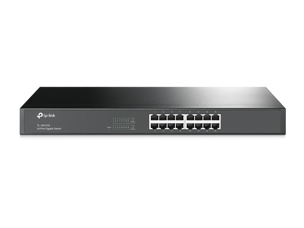 TP-Link TL-SG1016 switch-uri Fara management Gigabit Ethernet (10/100/1000) 1U Negru