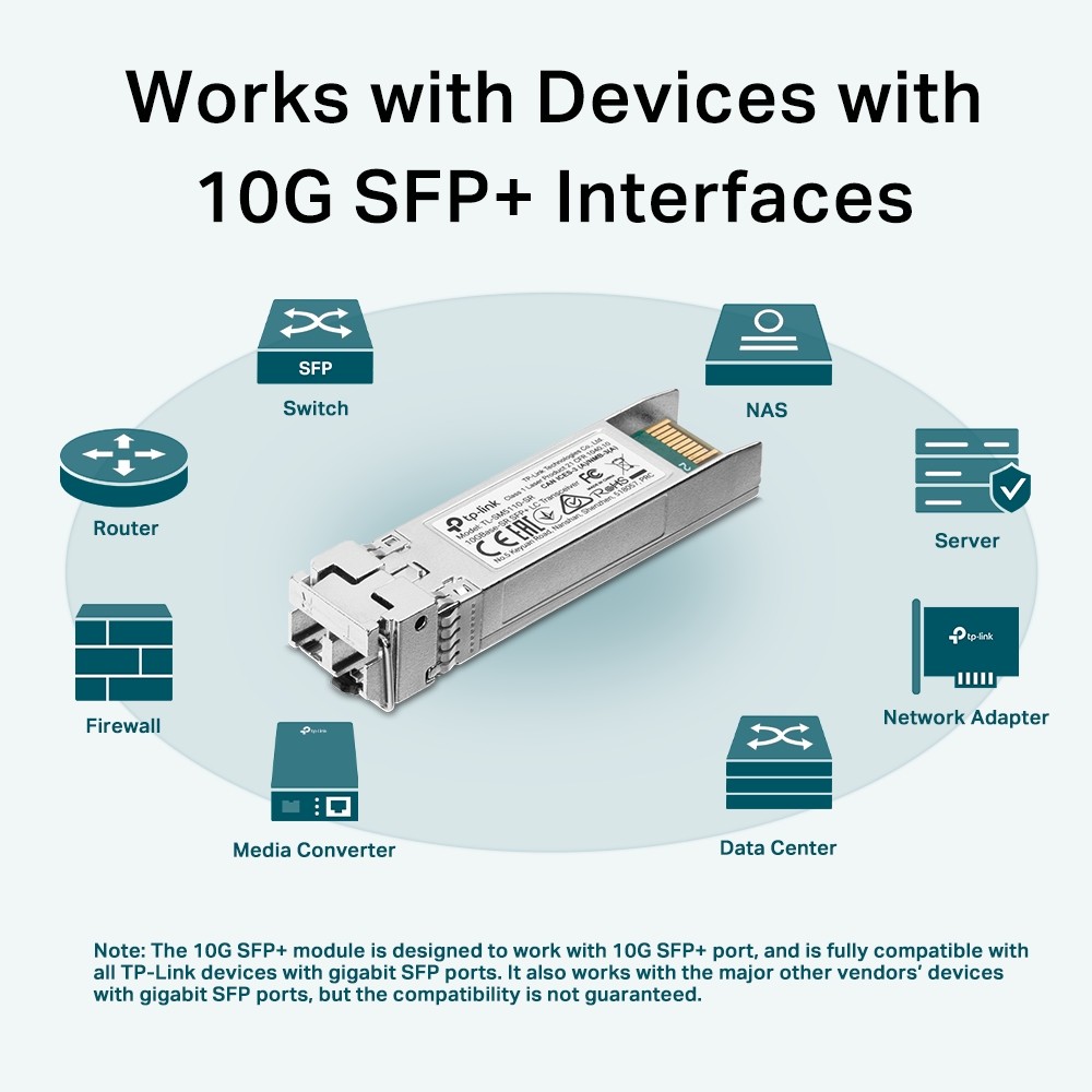 TP-Link TL-SM5110-SR module de emisie-recepție pentru rețele Fibră optică 10000 Mbit/s SFP+ 850 nm