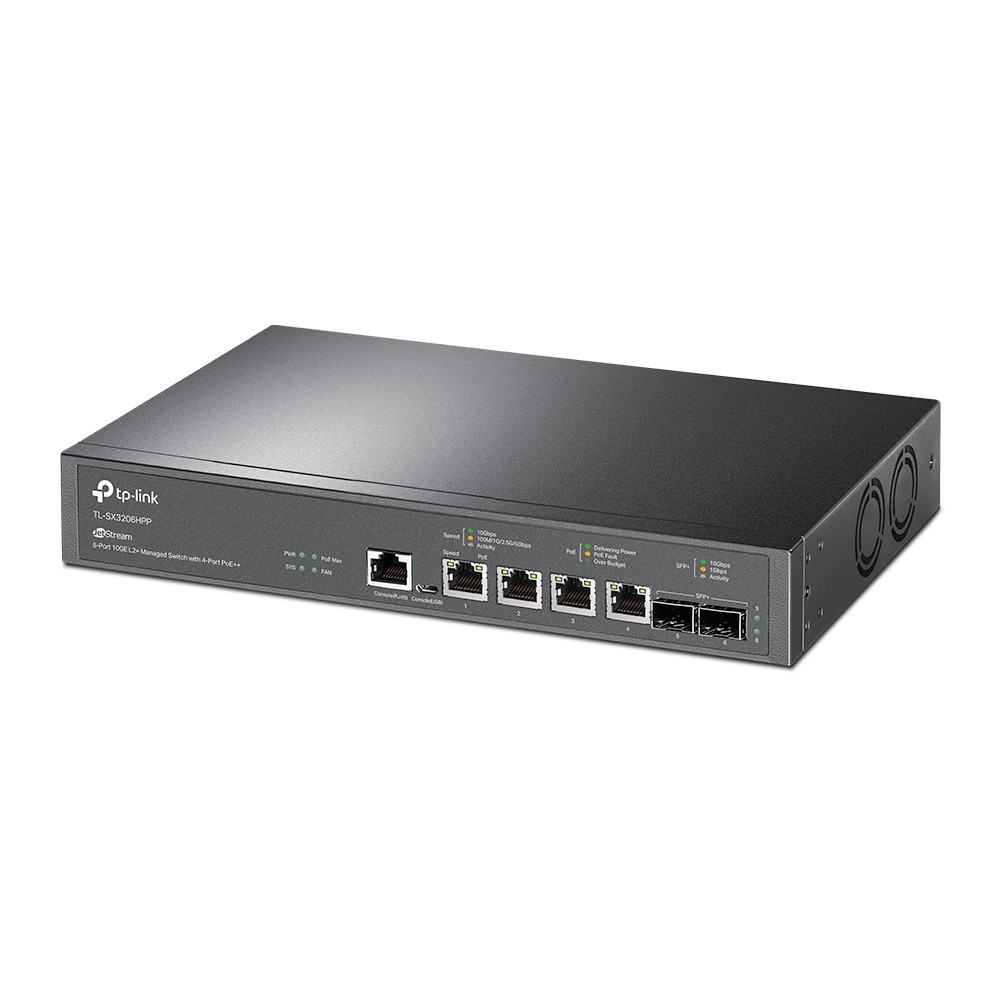 TP-Link TL-SX3206HPP switch-uri Gestionate L2+ 10G Ethernet (100/1000/10000) Power over Ethernet (PoE) Suport Negru