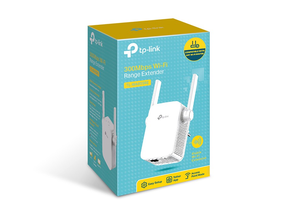 TP-Link TL-WA855RE repetoare de rețea Transmițător & receptor rețea Alb 10, 100 Mbit/s