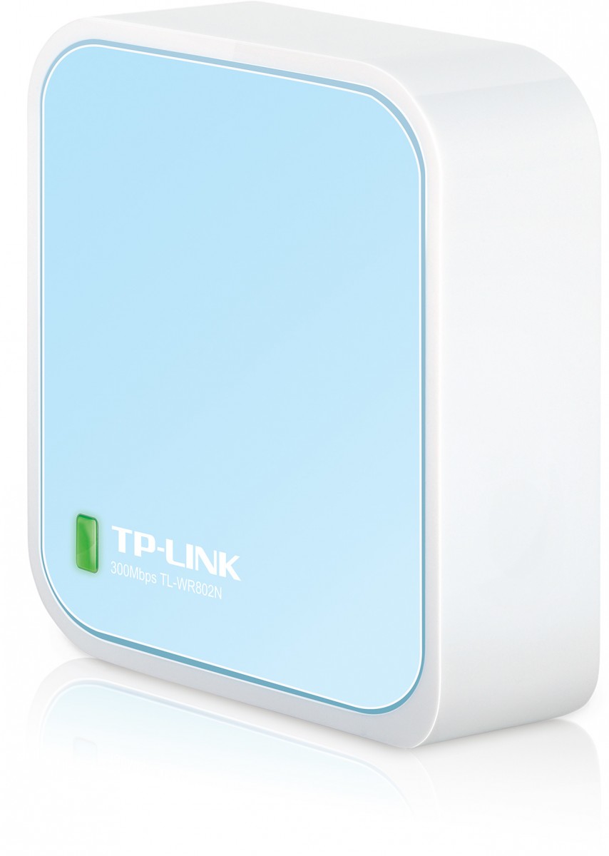 TP-Link 300Mbps Wireless N Nano Router router wireless Fast Ethernet Bandă unică (2.4 GHz) 4G Albastru, Alb