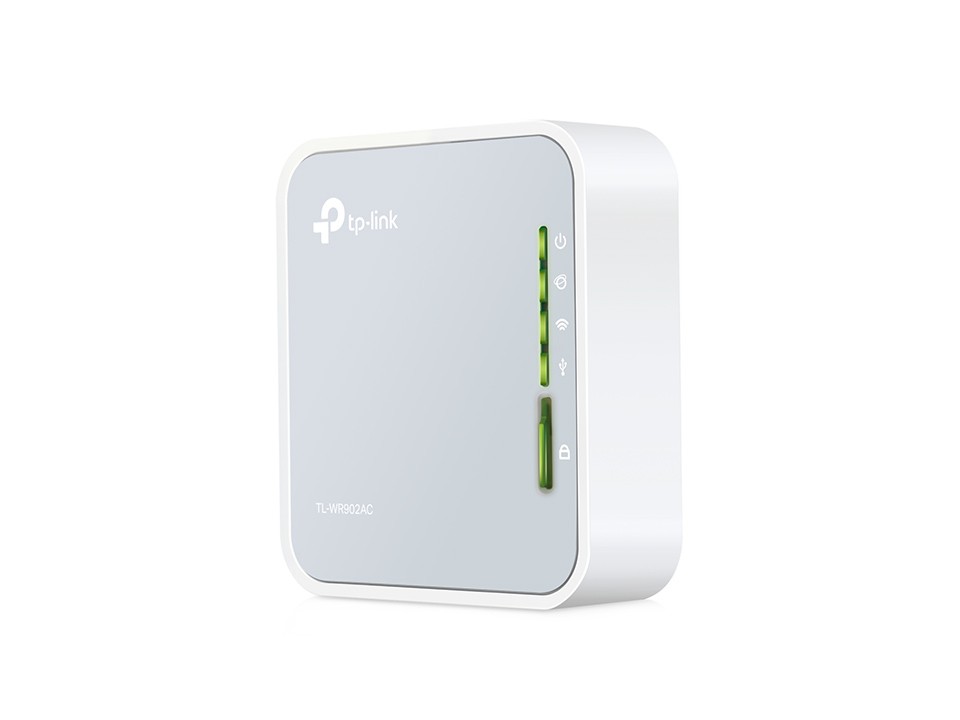 TP-Link TL-WR902AC router wireless Fast Ethernet Bandă dublă (2.4 GHz/ 5 GHz) 4G Alb