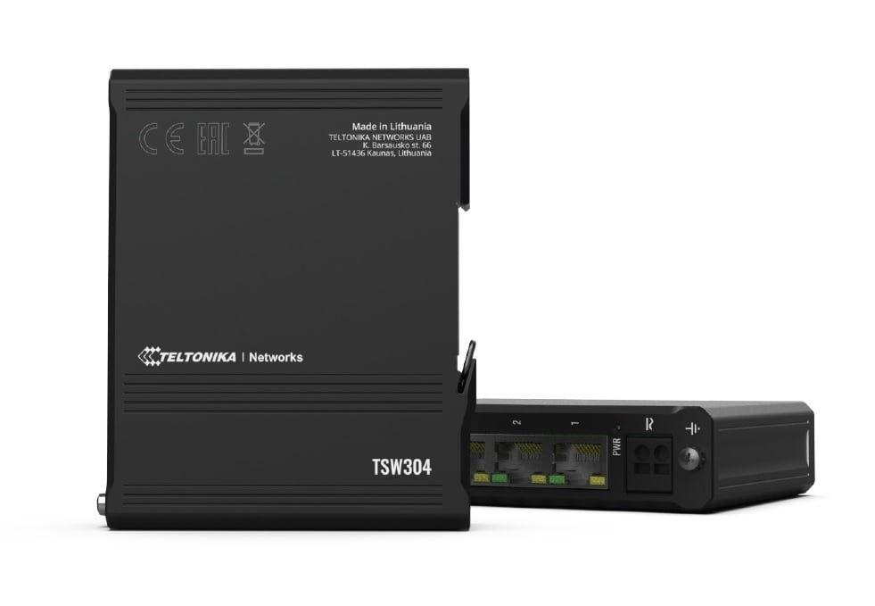 Teltonika TSW304 switch-uri Gigabit Ethernet (10/100/1000) Power over Ethernet (PoE) Suport Negru