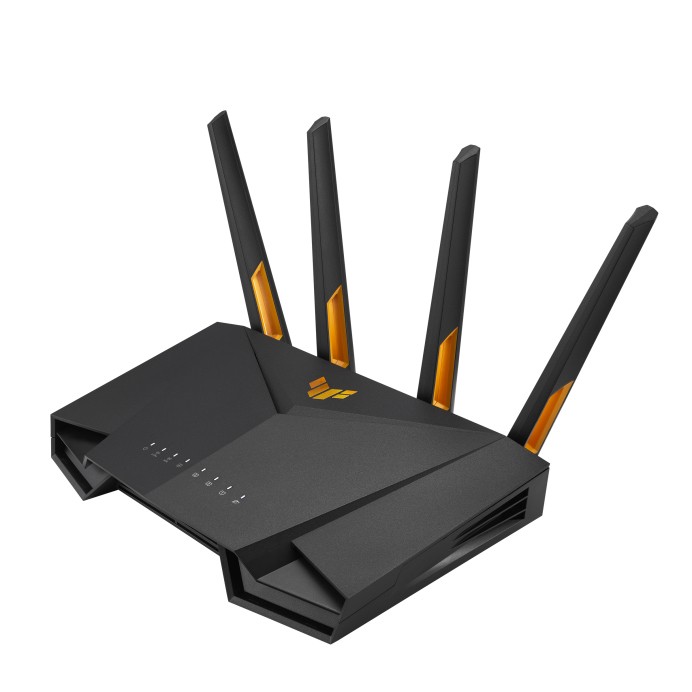 ASUS TUF Gaming AX3000 V2 router wireless Gigabit Ethernet Bandă dublă (2.4 GHz/ 5 GHz) Negru, Portocală