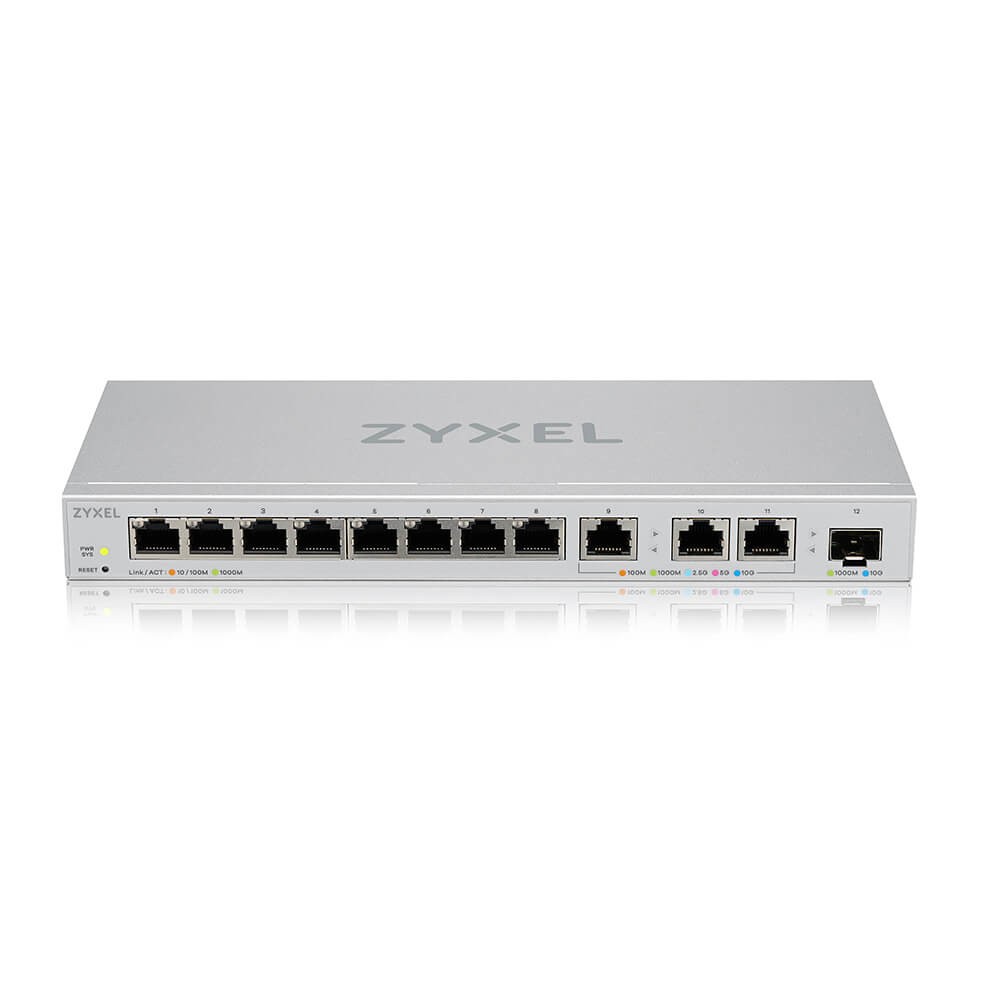 Zyxel XGS1250-12 Gestionate 10G Ethernet (100/1000/10000) Gri