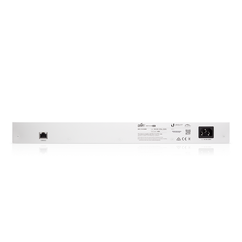 Ubiquiti Networks UniFi US-48-500W switch-uri Gestionate Gigabit Ethernet (10/100/1000) Power over Ethernet (PoE) Suport 1U Argint