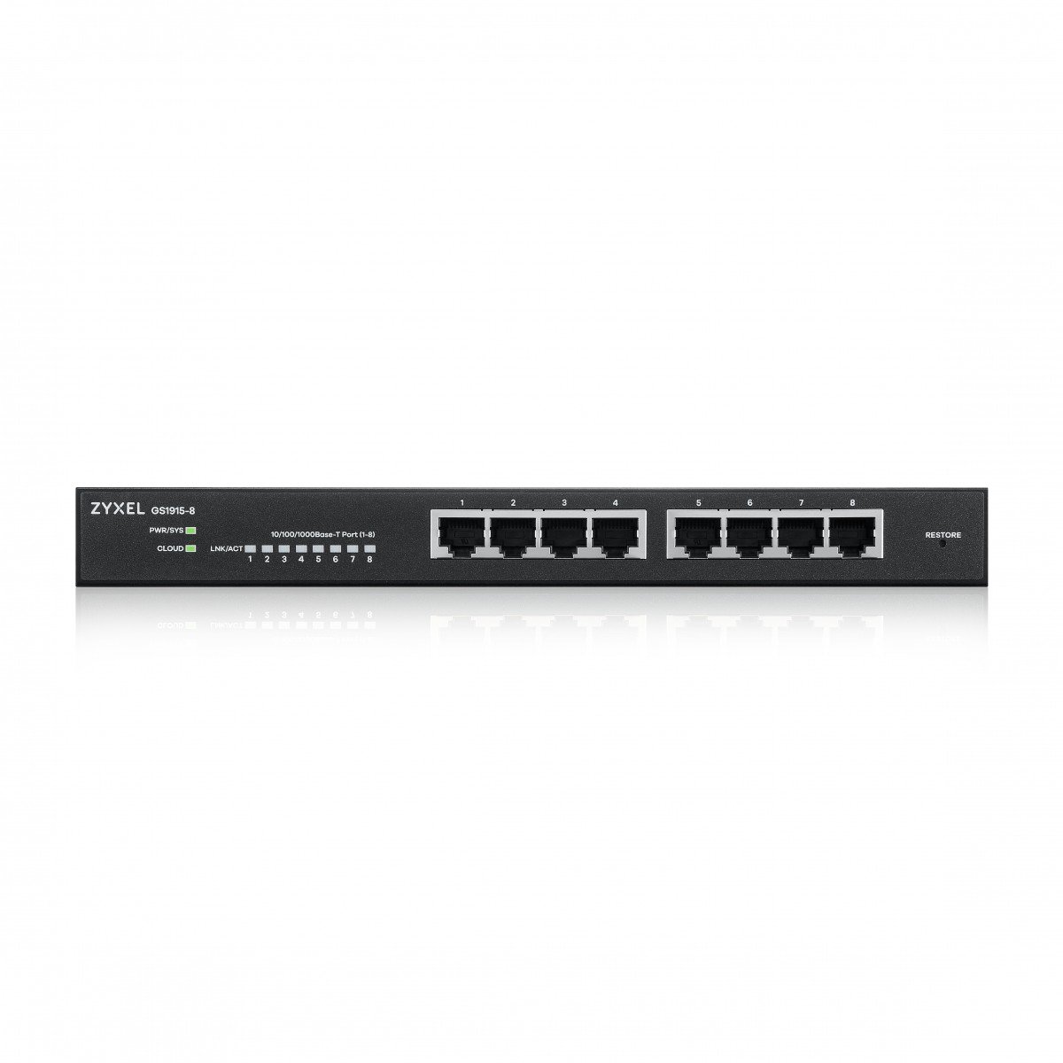 GS1915-8-EU0101F | ZyXEL | Zyxel GS1915-8 Gestionate L2 Gigabit Ethernet (10/100/1000) Negru Zyxel GS1915-8 Gestionate L2 Gigabit Ethernet (10/100/1000) Negru