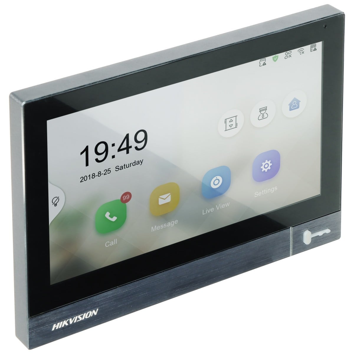 Monitor videointerfon TCP/IP, IPS LCD 7 inch touch screen, Wi-Fi, PoE, Alarma IN - HIKVISION DS-KH8381-WTE1 – HIKVISION DS-KH8381-WTE1