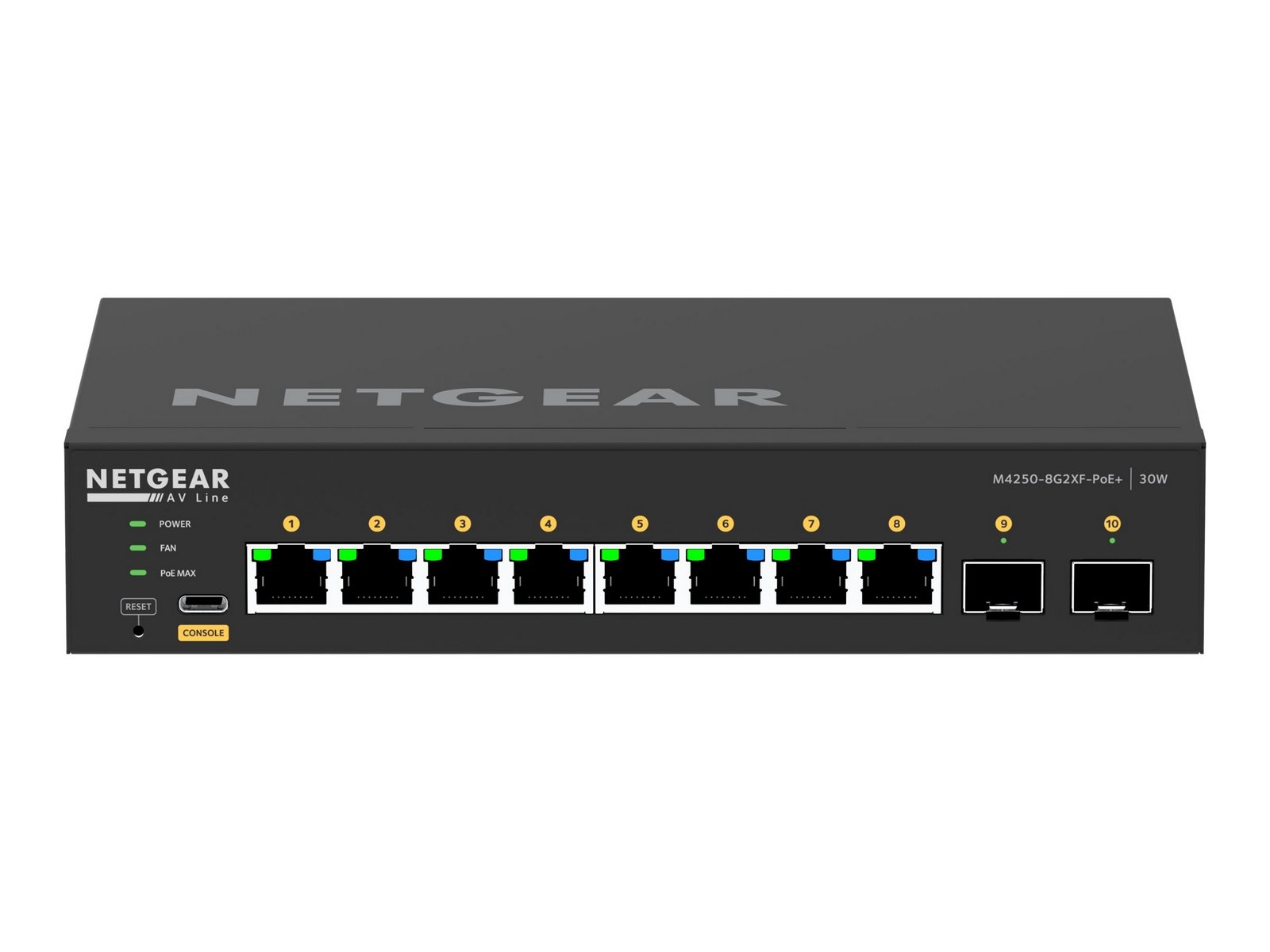 Netgear GSM4210PX-100EUS – NETGEAR GSM4210PX-100EUS Switch Gestionat L2/L3 8xGigabit PoE+ 2x10G SFP+ NETGEAR GSM4210PX-100EUS Switch Gestionat L2/L3 8xGigabit PoE+ 2x10G SFP+ – Netgear GSM4210PX-100EUS