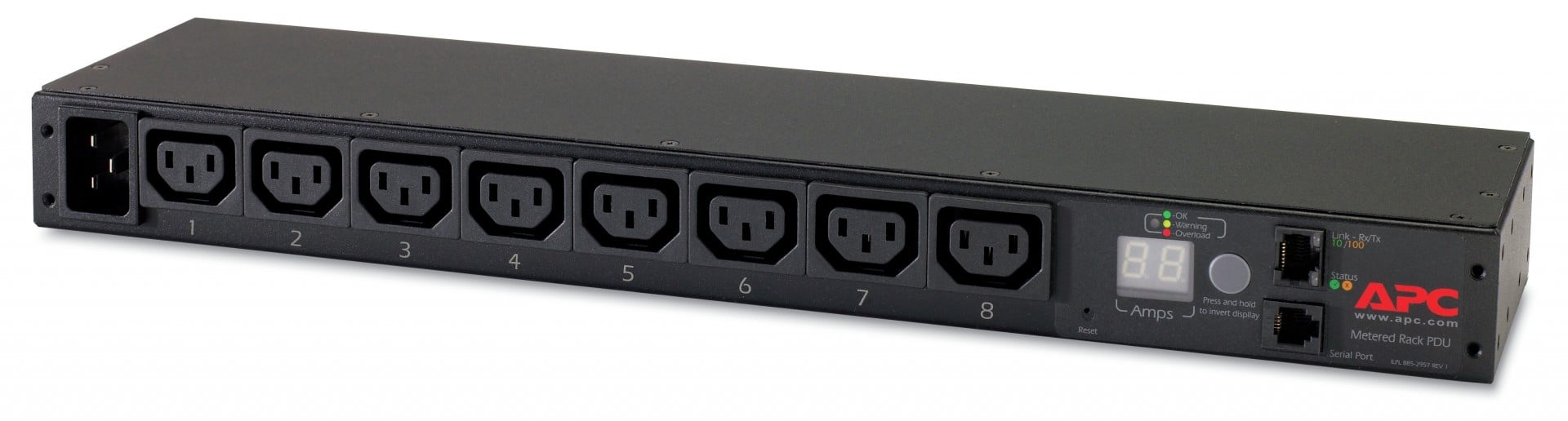 APC AP7821B unități de distribuție a energiei electrice (PDU) 8 ieșire(i) AC 0U/1U Negru