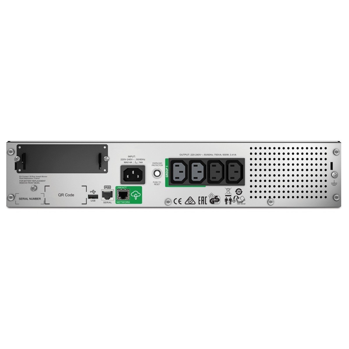 APC SMT750RMI2UC – APC SMT750RMI2UC surse neîntreruptibile de curent (UPS) Line-Interactive 0,75 kVA 500 W 4 ieșire(i) AC APC SMT750RMI2UC surse neîntreruptibile de curent (UPS) Line-Interactive 0,75 kVA 500 W 4 ieșire(i) AC – APC SMT750RMI2UC