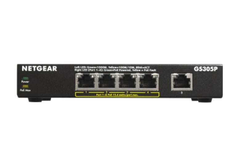 GS305P-200PES | Netgear | NETGEAR GS305Pv2 Fara management Gigabit Ethernet (10/100/1000) Power over Ethernet (PoE) Suport Negru NETGEAR GS305Pv2 Fara management Gigabit Ethernet (10/100/1000) Power over Ethernet (PoE) Suport Negru