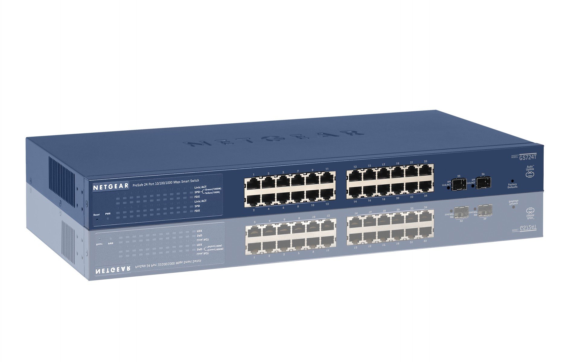 GS724T-400EUS | Netgear | NETGEAR ProSAFE GS724Tv4 Gestionate L3 Gigabit Ethernet (10/100/1000) Albastru NETGEAR ProSAFE GS724Tv4 Gestionate L3 Gigabit Ethernet (10/100/1000) Albastru