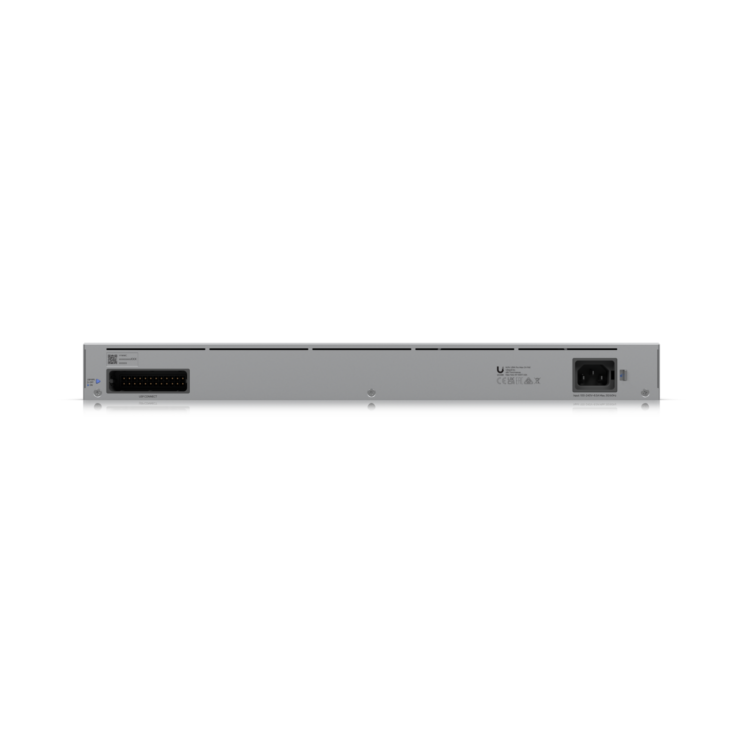 Ubiquiti USW-Pro-Max-24-PoE Switch UniFi cu 24 porturi multi-gigabit PoE++, dotat cu funcții de layer 3 și etherlighting.