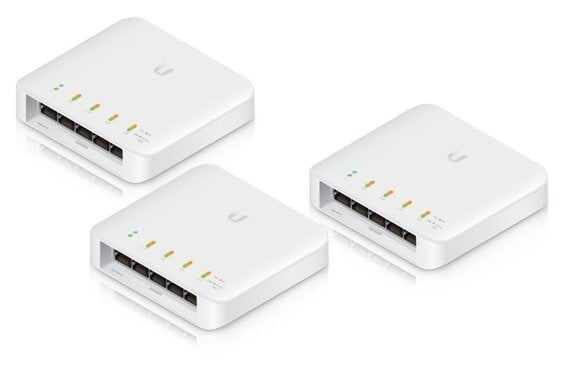 Ubiquiti USW-FLEX-3 – Ubiquiti UniFi Switch USW-FLEX 3-Pack 5x1Gb PoE Managed L2 Ubiquiti UniFi Switch USW-FLEX 3-Pack 5x1Gb PoE Managed L2 – Ubiquiti USW-FLEX-3