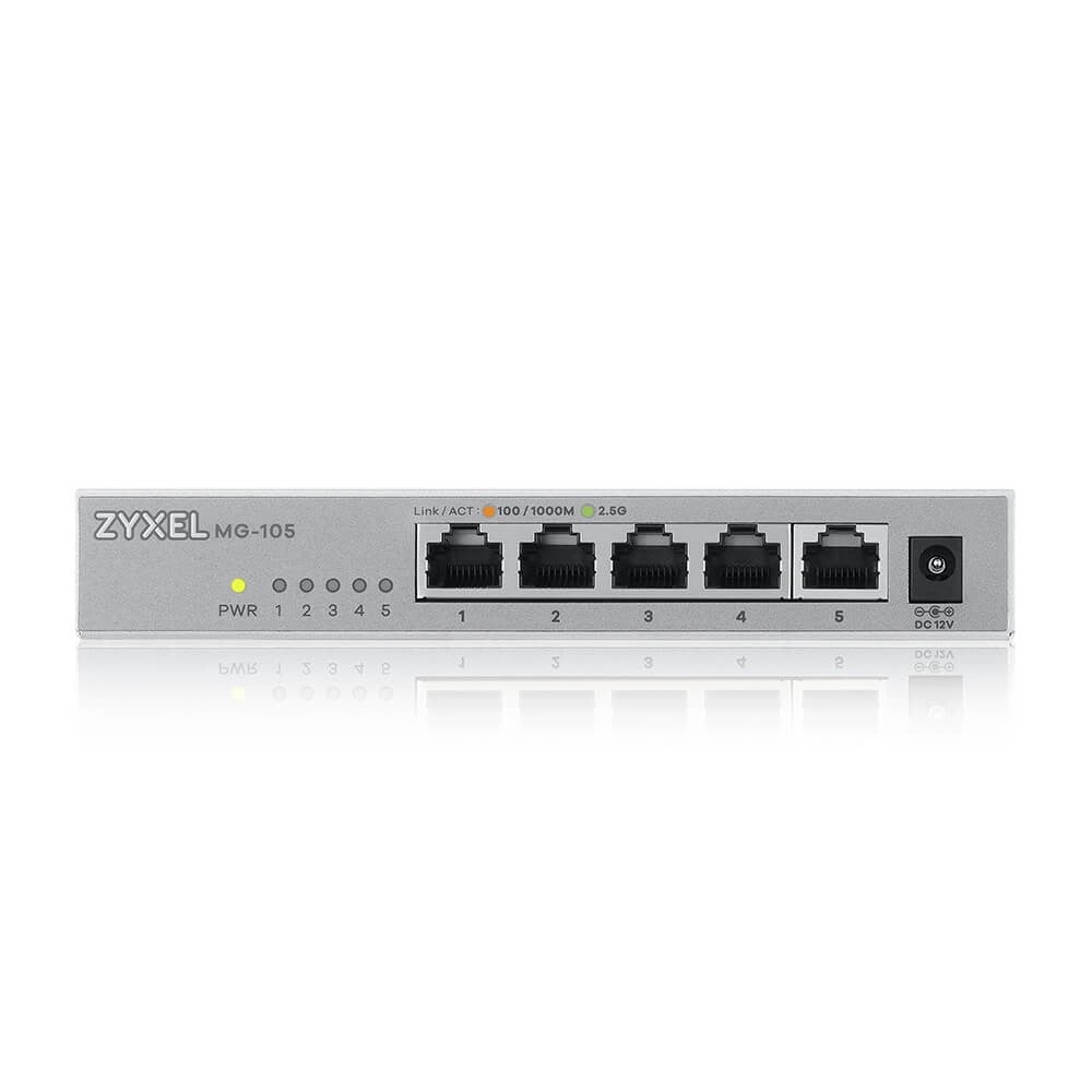 MG-105-ZZ0101F | ZyXEL | Zyxel MG-105 Fara management 2.5G Ethernet (100/1000/2500) Oțel Zyxel MG-105 Fara management 2.5G Ethernet (100/1000/2500) Oțel