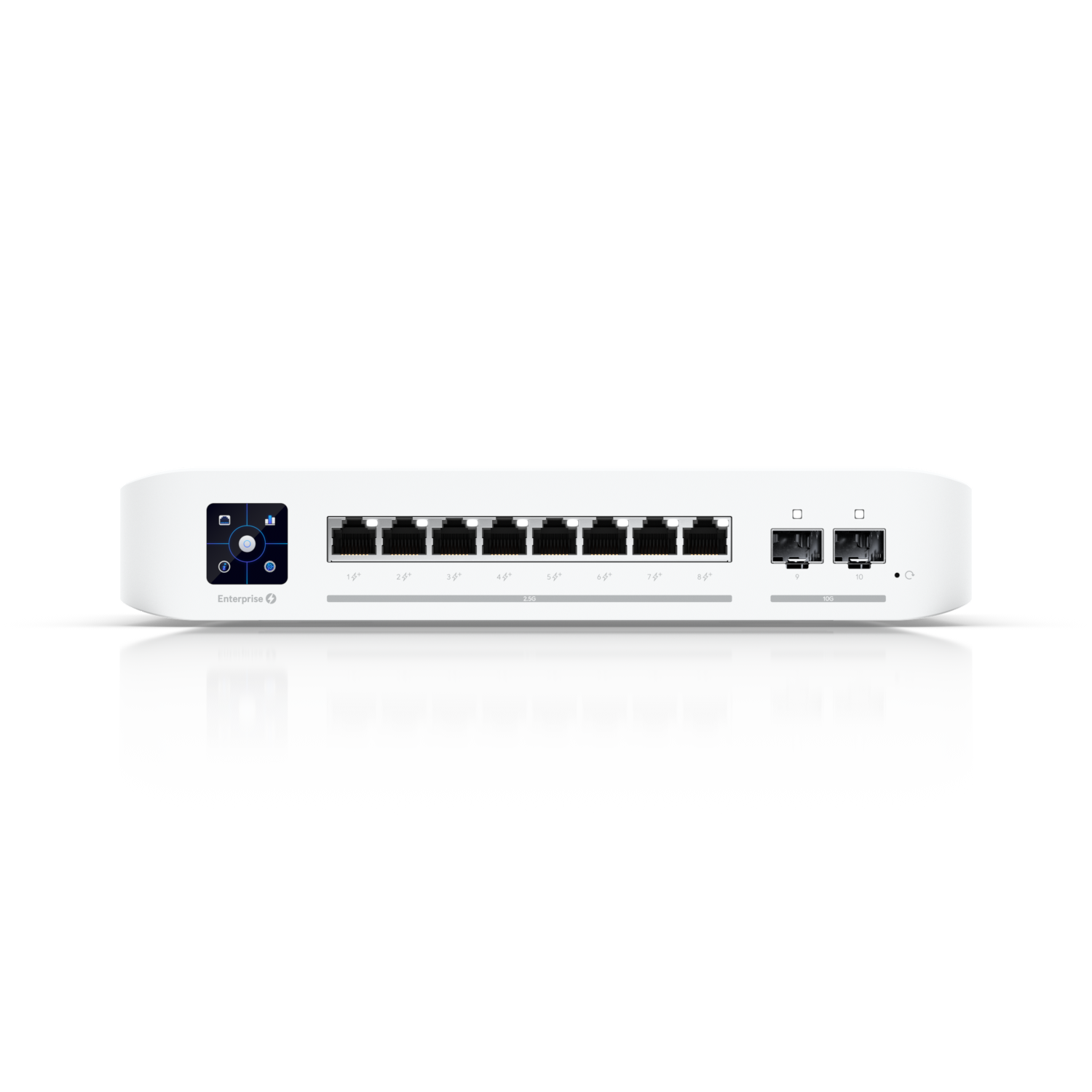 Ubiquiti USW-ENTERPRISE-8-POE Networks UniFi Enterprise 8 PoE Gestionate L3 2.5G Ethernet (100/1000/2500) Power over Ethernet (PoE) Suport Din oţel inoxidabil