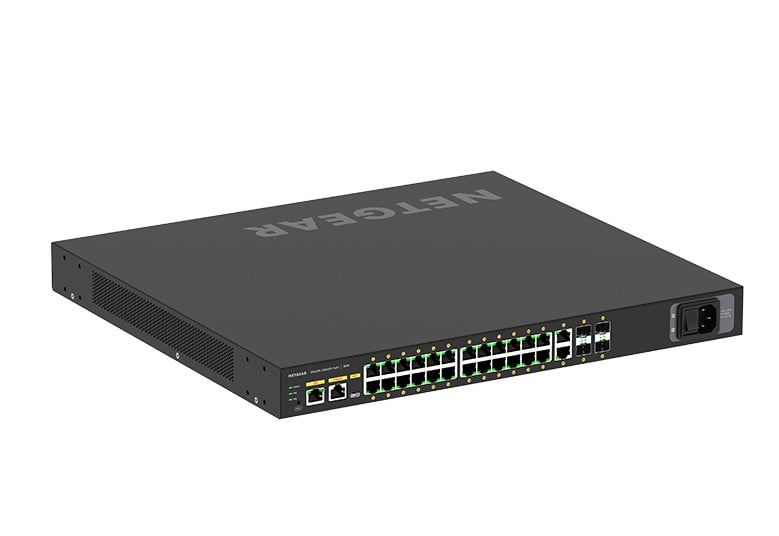 NETGEAR M4250-26G4XF-PoE+ Switch Fully Managed L2/L3 24×1G PoE+ + 2×1G + 4×10G SFP+ – Netgear GSM4230PX-100EUS