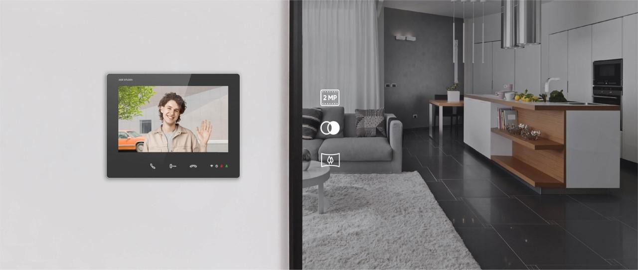 Stație de ușă video HD cu 2 fire, cameră 2MP, IR, 2 relee, IP65, Hikvision - DS-KD7003EY-IME2/A – HIKVISION DS-KD7003EY-IME2/A
