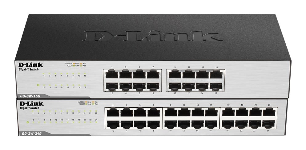 D-Link GO-SW-24G Fara management L2 Gigabit Ethernet (10/100/1000) 1U Negru