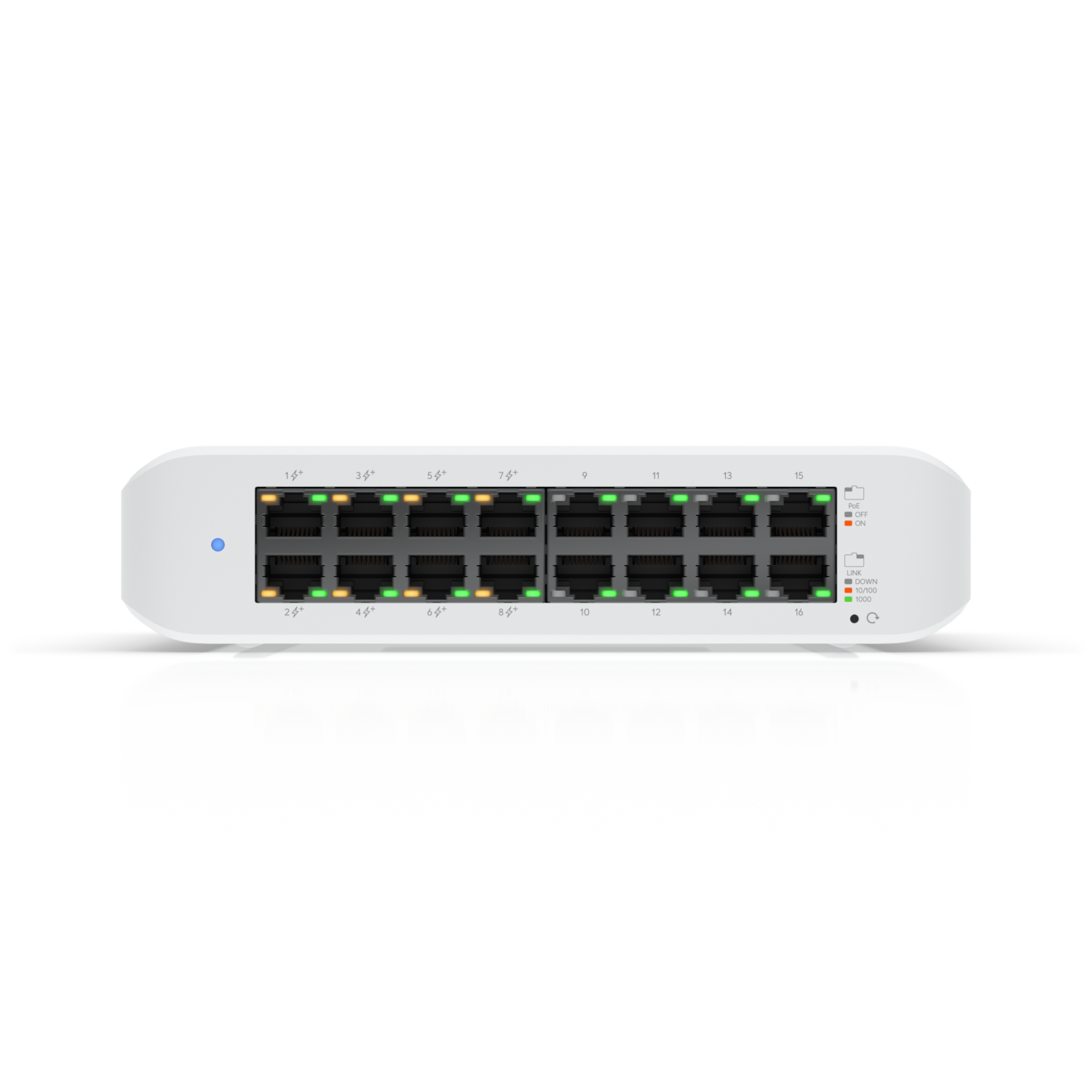 Ubiquiti USW-LITE-16-POE Networks UniFi Switch Lite 16 PoE L2 Gigabit Ethernet (10/100/1000) Power over Ethernet (PoE) Suport Alb